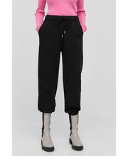 Spodnie Miss Sixty spodnie bawełniane damskie kolor czarny z aplikacją - Answear.com MISS SIXTY