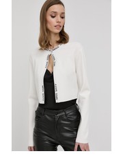Sweter Miss Sixty kardigan damski kolor biały lekki - Answear.com MISS SIXTY