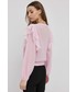 Sweter MISS SIXTY Miss Sixty sweter z domieszką wełny damski kolor różowy lekki
