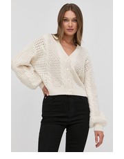 Sweter Miss Sixty kardigan wełniany damski kolor beżowy ciepły - Answear.com MISS SIXTY