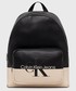 Plecak Calvin Klein Jeans plecak damski kolor czarny duży wzorzysty