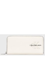 Portfel portfel damski kolor beżowy - Answear.com Calvin Klein Jeans