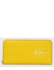 Portfel portfel damski kolor żółty - Answear.com Calvin Klein Jeans