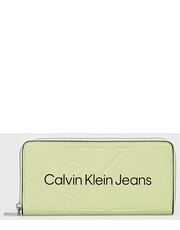 Portfel portfel damski kolor zielony - Answear.com Calvin Klein Jeans