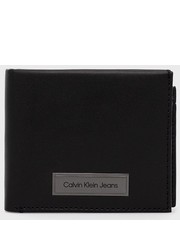Portfel portfel skórzany męski kolor czarny - Answear.com Calvin Klein Jeans