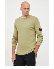 Sweter męski sweter bawełniany kolor zielony - Answear.com Calvin Klein Jeans