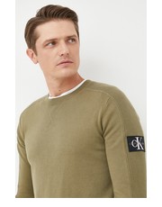 Sweter męski sweter męski kolor zielony lekki - Answear.com Calvin Klein Jeans
