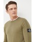 Sweter męski Calvin Klein Jeans sweter męski kolor zielony lekki