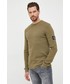 Sweter męski Calvin Klein Jeans sweter bawełniany męska kolor zielony