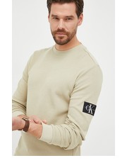 Sweter męski sweter bawełniany męska kolor zielony - Answear.com Calvin Klein Jeans