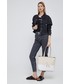 Shopper bag Calvin Klein Jeans torebka kolor beżowy