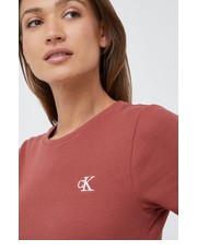 Bluzka t-shirt damski kolor czerwony - Answear.com Calvin Klein Jeans