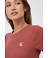 Bluzka Calvin Klein Jeans t-shirt damski kolor czerwony