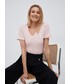 Bluzka Calvin Klein Jeans t-shirt bawełniany kolor różowy