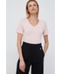 Bluzka Calvin Klein Jeans t-shirt bawełniany kolor różowy
