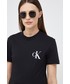 Bluzka Calvin Klein Jeans t-shirt bawełniany kolor czarny