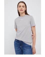Bluzka t-shirt bawełniany kolor szary - Answear.com Calvin Klein Jeans