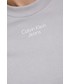 Bluzka Calvin Klein Jeans t-shirt bawełniany kolor szary