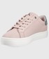 Sneakersy Calvin Klein Jeans buty skórzane kolor różowy
