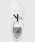 Sneakersy Calvin Klein Jeans buty skórzane kolor biały