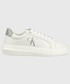 Sneakersy Calvin Klein Jeans sneakersy skórzane Chunky Cupsole Laceup Low kolor biały