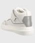 Sneakersy Calvin Klein Jeans sneakersy skórzane Chunky Cupsole Laceup Mid kolor biały