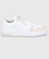 Sneakersy męskie Calvin Klein Jeans Buty skórzane kolor biały