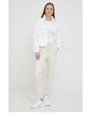 Kurtka kurtka damska kolor biały przejściowa - Answear.com Calvin Klein Jeans