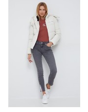 Kurtka kurtka damska kolor beżowy zimowa - Answear.com Calvin Klein Jeans