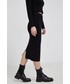 Spódnica Calvin Klein Jeans Spódnica kolor czarny midi prosta
