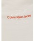 Spódnica Calvin Klein Jeans spódnica bawełniana kolor beżowy mini prosta