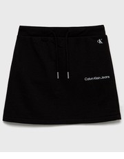 Spódnica spódnica dziecięca kolor czarny mini prosta - Answear.com Calvin Klein Jeans