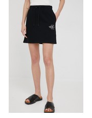 Spódnica spódnica bawełniana kolor czarny mini prosta - Answear.com Calvin Klein Jeans