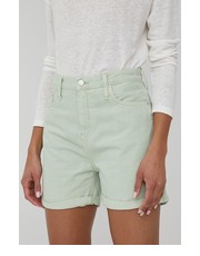 Spodnie szorty bawełniane damskie gładkie high waist - Answear.com Calvin Klein Jeans