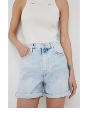 Spodnie szorty jeansowe damskie  high waist - Answear.com Calvin Klein Jeans