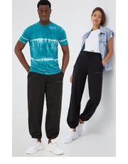 Spodnie spodnie kolor czarny gładkie - Answear.com Calvin Klein Jeans