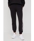 Spodnie Calvin Klein Jeans spodnie dresowe bawełniane damskie kolor czarny z nadrukiem