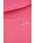 Spodnie Calvin Klein Jeans szorty damskie kolor różowy z nadrukiem high waist