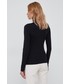 Sweter Calvin Klein Jeans longsleeve damski kolor czarny z golfem