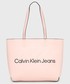 Torebka Calvin Klein Jeans torebka kolor różowy