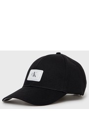 Czapka czapka kolor czarny z aplikacją - Answear.com Calvin Klein Jeans