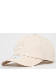 Czapka czapka bawełniana kolor beżowy z nadrukiem - Answear.com Calvin Klein Jeans