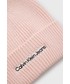 Czapka Calvin Klein Jeans czapka wełniana kolor różowy wełniana