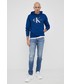 Bluza męska Calvin Klein Jeans Bluza bawełniana męska z kapturem z aplikacją