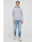 Bluza męska Calvin Klein Jeans Bluza męska kolor szary z kapturem z nadrukiem