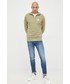 Bluza męska Calvin Klein Jeans bluza bawełniana męska kolor zielony z nadrukiem