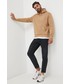 Bluza męska Calvin Klein Jeans bluza męska kolor beżowy z kapturem gładka