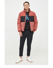 Kurtka męska kurtka męska kolor czerwony zimowa - Answear.com Calvin Klein Jeans