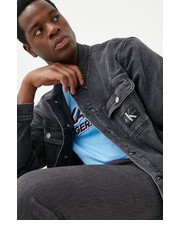Kurtka męska kurtka jeansowa męska kolor czarny przejściowa - Answear.com Calvin Klein Jeans
