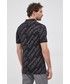 T-shirt - koszulka męska Calvin Klein Jeans Polo męski kolor czarny wzorzysty
